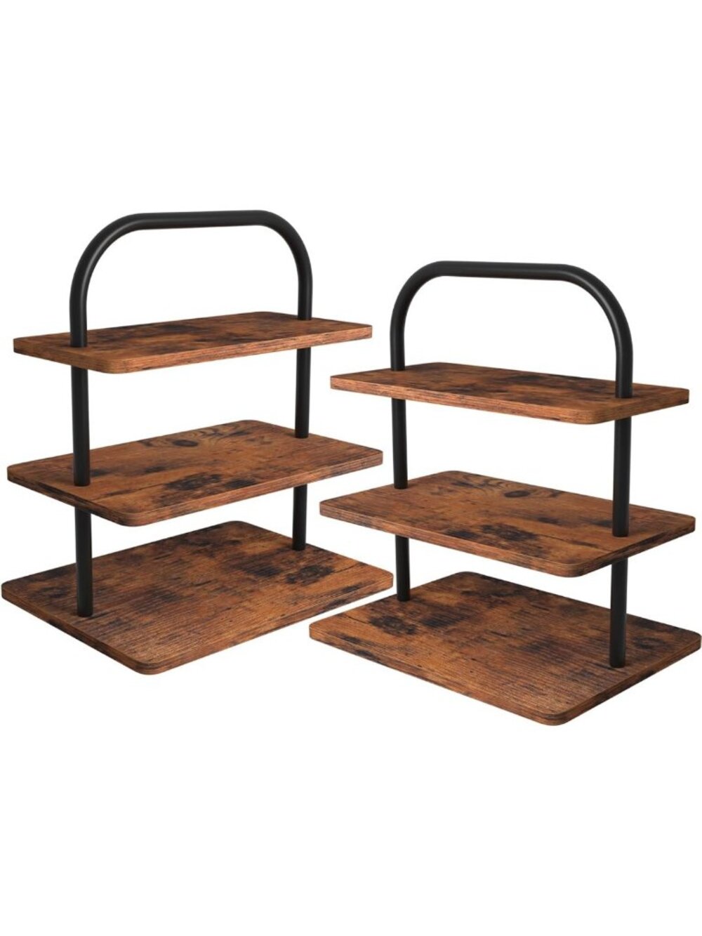 Large 3-Tier Wooden Cupcake Stand Set - Holds 50 Cupcakes, Perfect for Parties